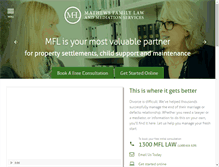 Tablet Screenshot of mathewsfamilylaw.com.au